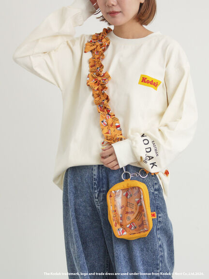 【KODAK】総柄スマホストラップ付ポーチ（オフホワイト/イエロー）｜SM2（エスエムツー）通販