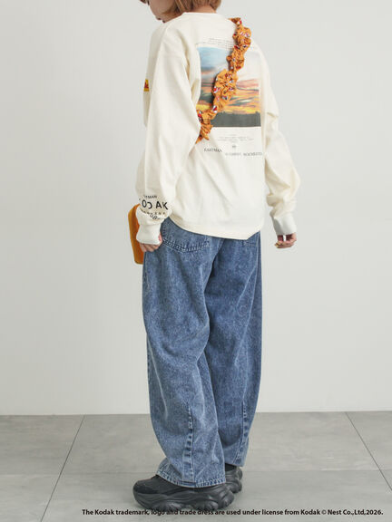 【KODAK】総柄スマホストラップ付ポーチ（オフホワイト/イエロー）｜SM2（エスエムツー）通販