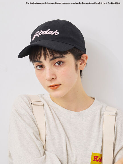 【KODAK】ロゴ刺繍キャップ（ブラック/キナリ）｜SM2（エスエムツー）通販