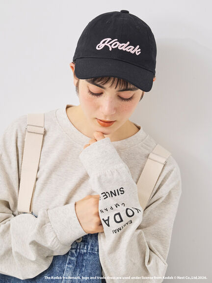 【KODAK】ロゴ刺繍キャップ（ブラック/キナリ）｜SM2（エスエムツー）通販