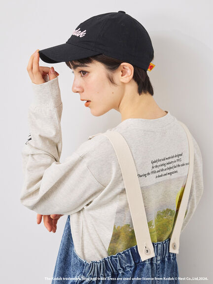 【KODAK】ロゴ刺繍キャップ（ブラック/キナリ）｜SM2（エスエムツー）通販