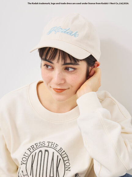 【KODAK】ロゴ刺繍キャップ（ブラック/キナリ）｜SM2（エスエムツー）通販