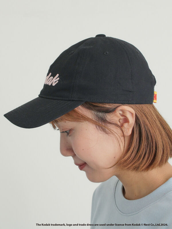 セール】 【KODAK】ロゴ刺繍キャップ（ブラック/キナリ/アクセサリー