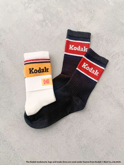 【KODAK】ラインロゴソックス（オフホワイト/チャコールグレー）｜SM2（エスエムツー）通販