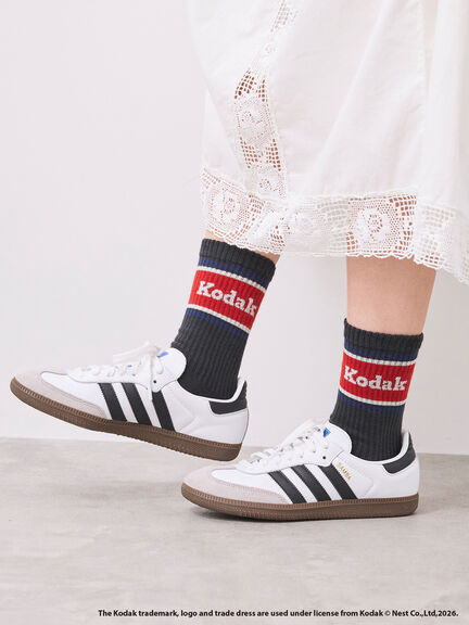 【KODAK】ラインロゴソックス（オフホワイト/チャコールグレー）｜SM2（エスエムツー）通販
