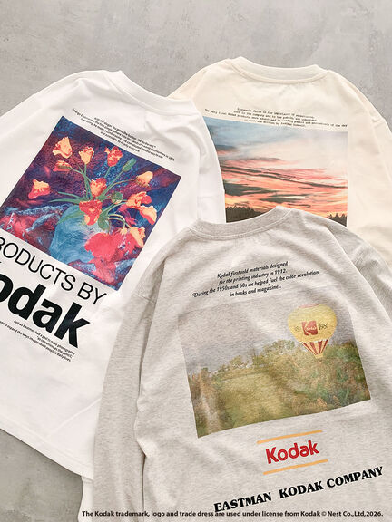 【KODAK】バックプリントロンT（オフホワイト/グレー/キナリ）｜SM2（エスエムツー）通販