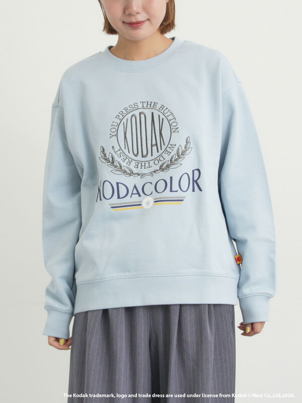 【KODAK】ロゴプリントスウェット（サックスブルー）｜SM2（エスエムツー）通販