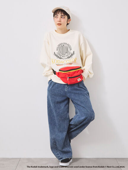 【KODAK】ロゴプリントスウェット（オフホワイト/チャコールグレー/レッド/サックスブルー）｜SM2（エスエムツー）通販