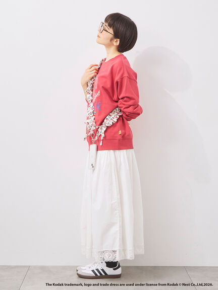 【KODAK】ロゴプリントスウェット（オフホワイト/チャコールグレー/レッド/サックスブルー）｜SM2（エスエムツー）通販