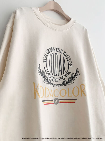 【KODAK】ロゴプリントスウェット（オフホワイト/チャコールグレー/レッド/サックスブルー）｜SM2（エスエムツー）通販