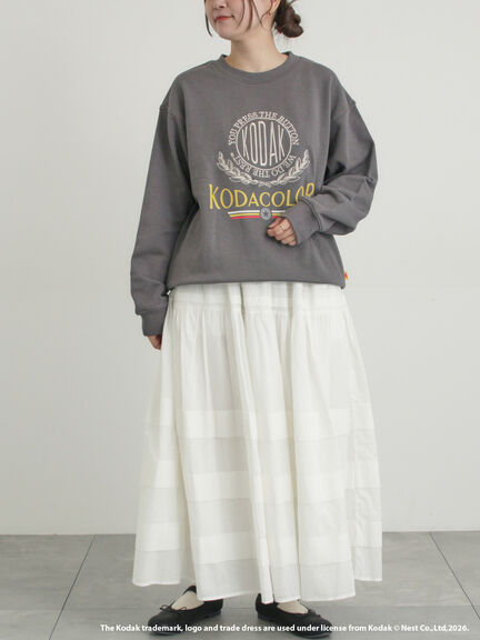 【KODAK】ロゴプリントスウェット（オフホワイト/チャコールグレー/レッド/サックスブルー）｜SM2（エスエムツー）通販