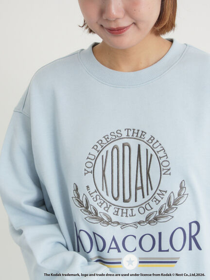【KODAK】ロゴプリントスウェット（オフホワイト/チャコールグレー/レッド/サックスブルー）｜SM2（エスエムツー）通販
