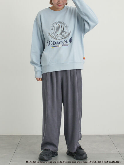 【KODAK】ロゴプリントスウェット（オフホワイト/チャコールグレー/レッド/サックスブルー）｜SM2（エスエムツー）通販