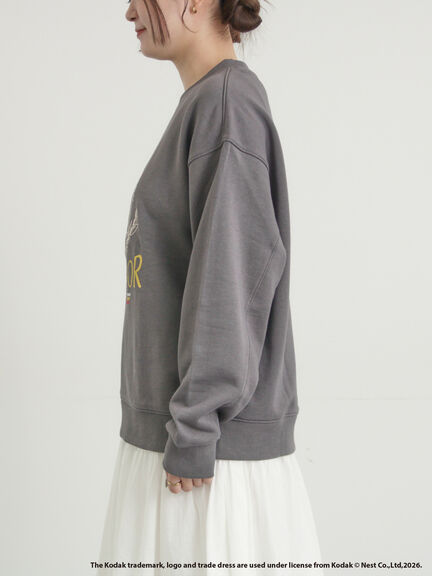 【KODAK】ロゴプリントスウェット（オフホワイト/チャコールグレー/レッド/サックスブルー）｜SM2（エスエムツー）通販