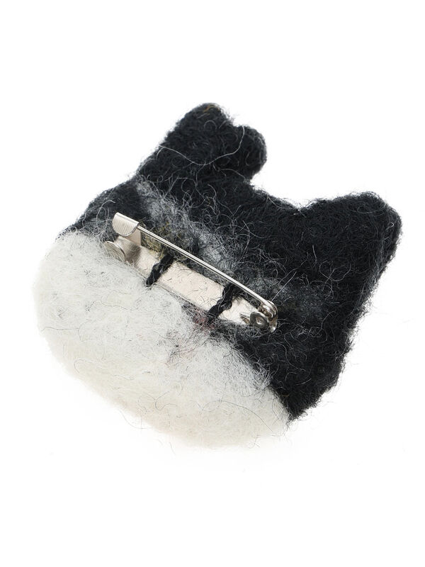 k‘s bear さま黒猫のモヘアのブローチ k's bear さま黒猫のモヘアのブローチ