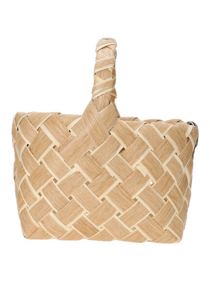 【KECH / ケシュ】リボンハンドルスモールバスケット 公式】Kech Lesessentiels / RIBBON HANDLE SMALL BASKET