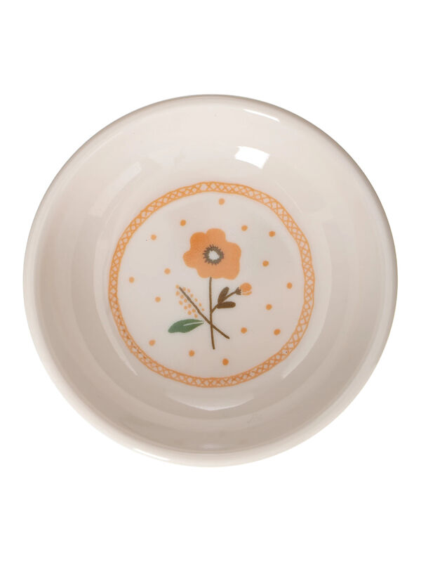 セール】 お花柄メラミン豆皿S（オレンジ/サックスブルー/雑貨/食器