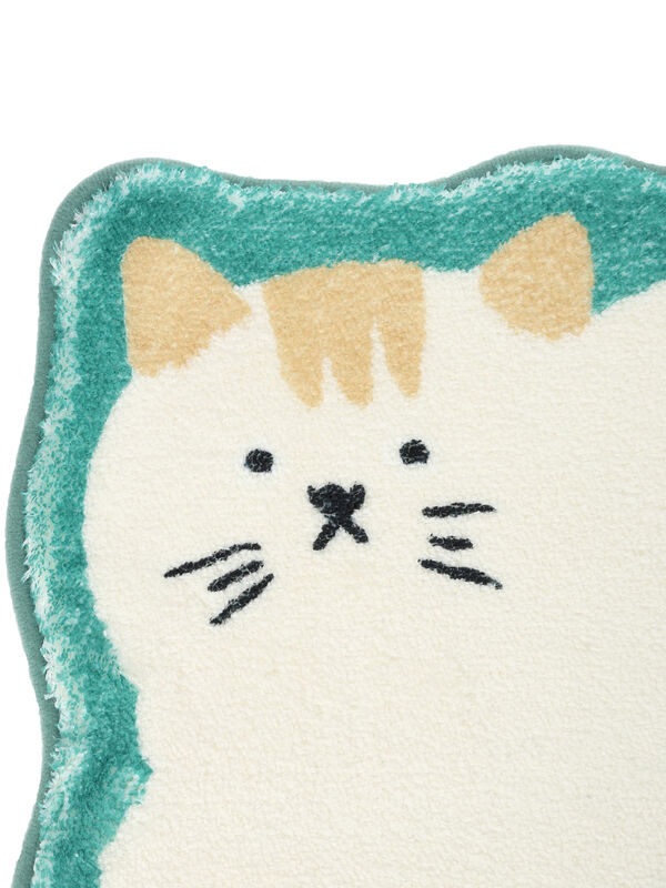 セール】 ねこフロアマット（ベージュ/ブラウン/グリーン/雑貨