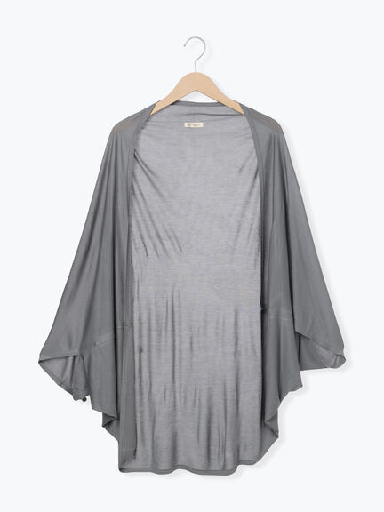 セール】 【ポケッタブル】巾着付ボレロ（グレー/キナリ/雑貨/その他