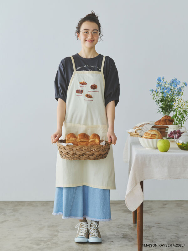 【MAISON KAYSER】プリントエプロン（オフホワイト/ベージュ）｜Samansa Mos2 home's（サマンサモスモスホームズ）通販