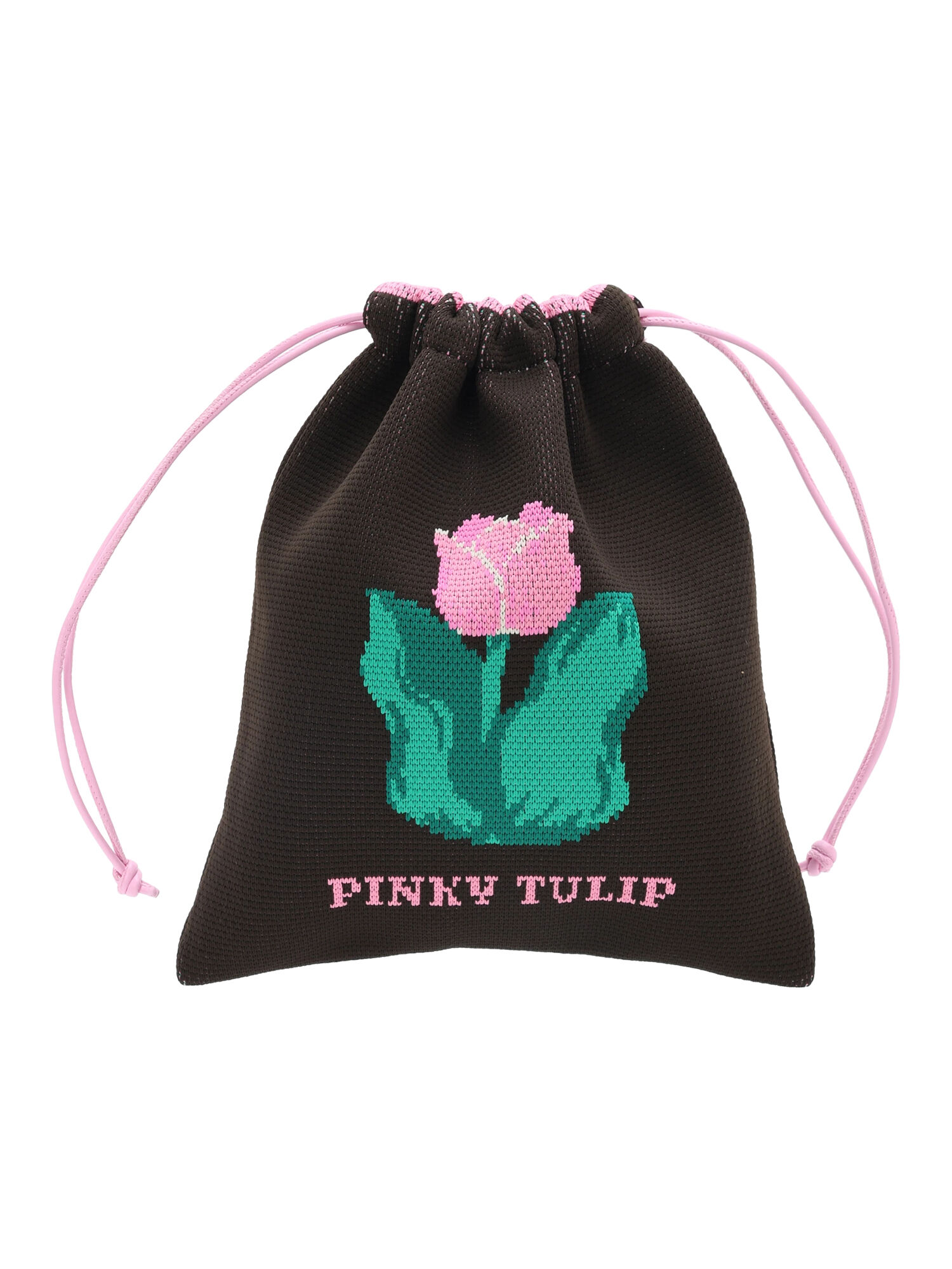 セール】 ジャガード巾着（ブラック/レッド/サックスブルー/バッグ