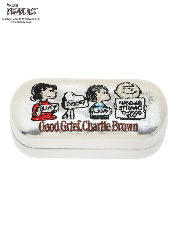 セール】 【PEANUTS】マルチケース コンパクトミラーケース（シルバー