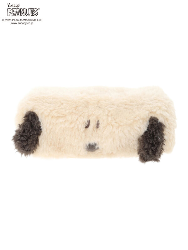 セール】 【PEANUTS】もこもこフェイスティッシュケースカバー（オフ