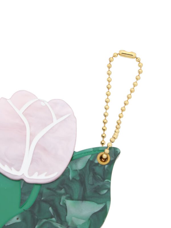 セール】 ダイカットチャームミラー（オフホワイト/ブラウン/グリーン