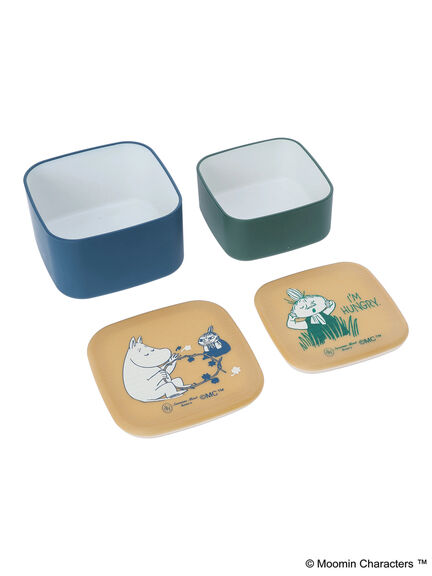 【MOOMIN×Samansa Mos2 home's】セットランチボックス（モカ/ネイビー）｜Samansa Mos2 home's（サマンサモスモスホームズ）通販