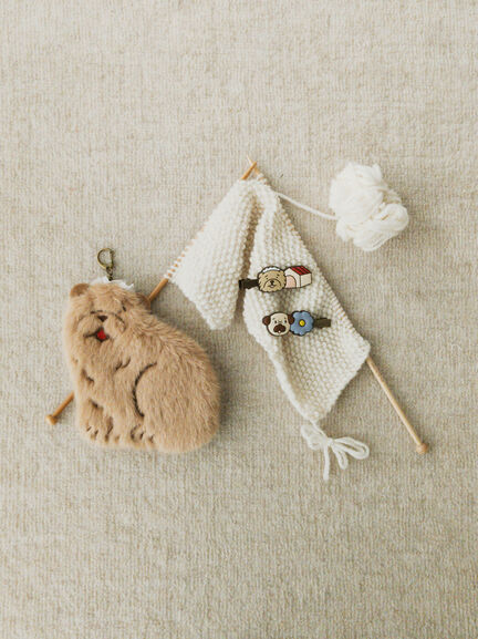 【yukino×SamansaMos2home’s】モスモス犬ポーチ（ベージュ）｜Samansa Mos2 home's（サマンサモスモスホームズ）通販