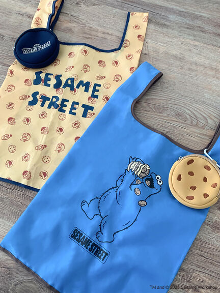 【SESAME STREET meets Samansa Mos2 home's】ポーチ付きエコバッグ（イエロー/ブルー）｜Samansa Mos2 home's（サマンサモスモスホームズ）通販