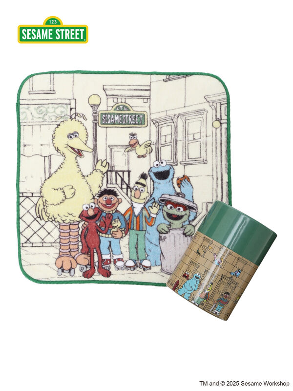 【SESAME STREET meets Samansa Mos2 home's】ケース入りハンカチ（グリーン）｜Samansa Mos2 home's（サマンサモスモスホームズ）通販
