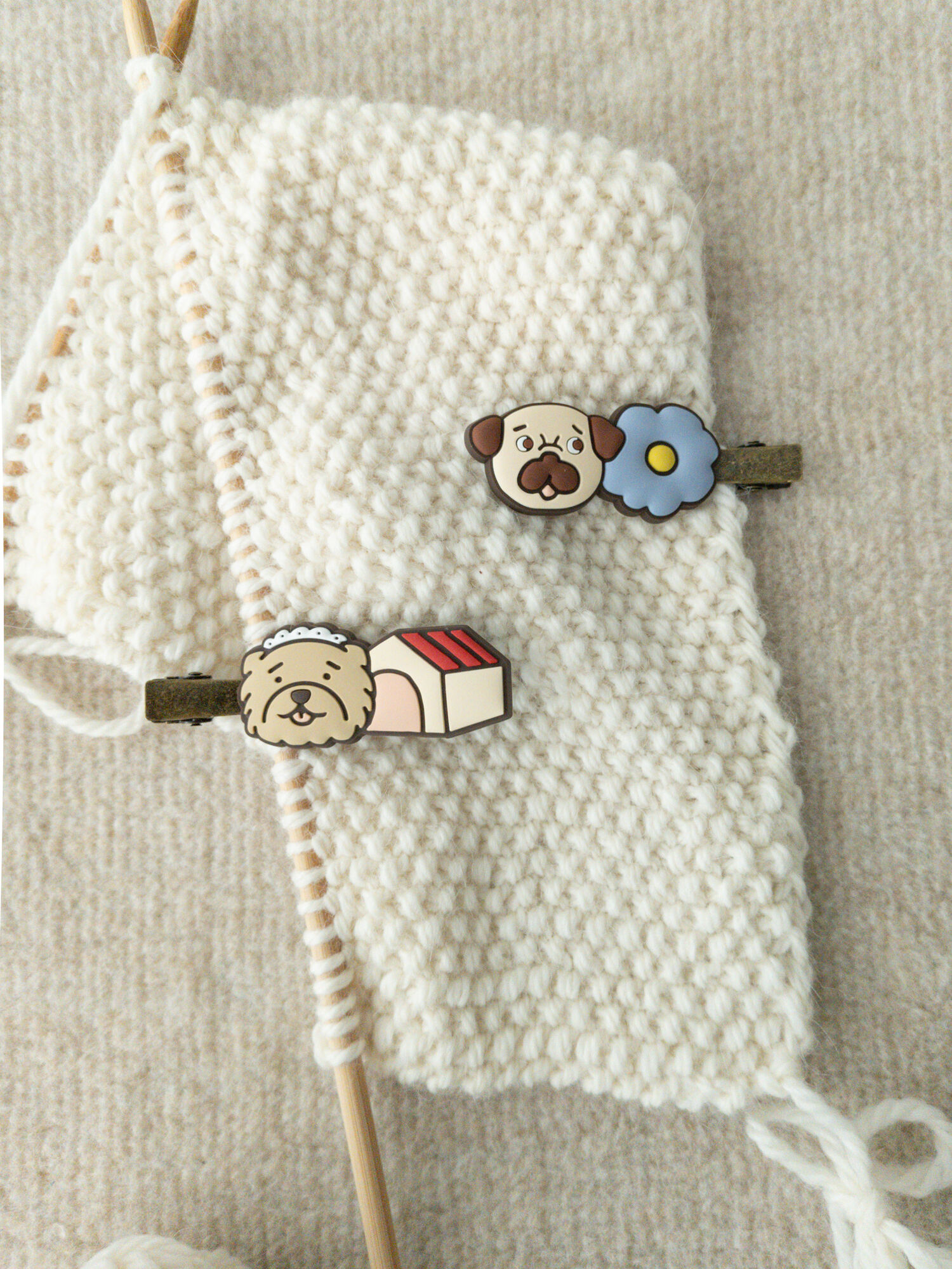 ぴくラシュトン ラバーフェイス クライングベア、サマンサモスモスブラウス セール】 【yukino×SamansaMos2home's】ヘアクリップ（ベージュ/雑貨